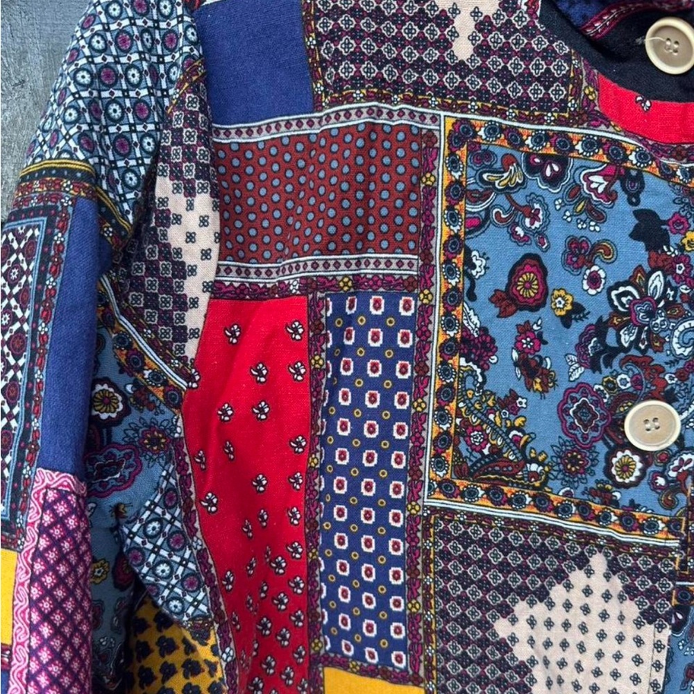 Colorful Patchwork Coat - Picture 4 of 5